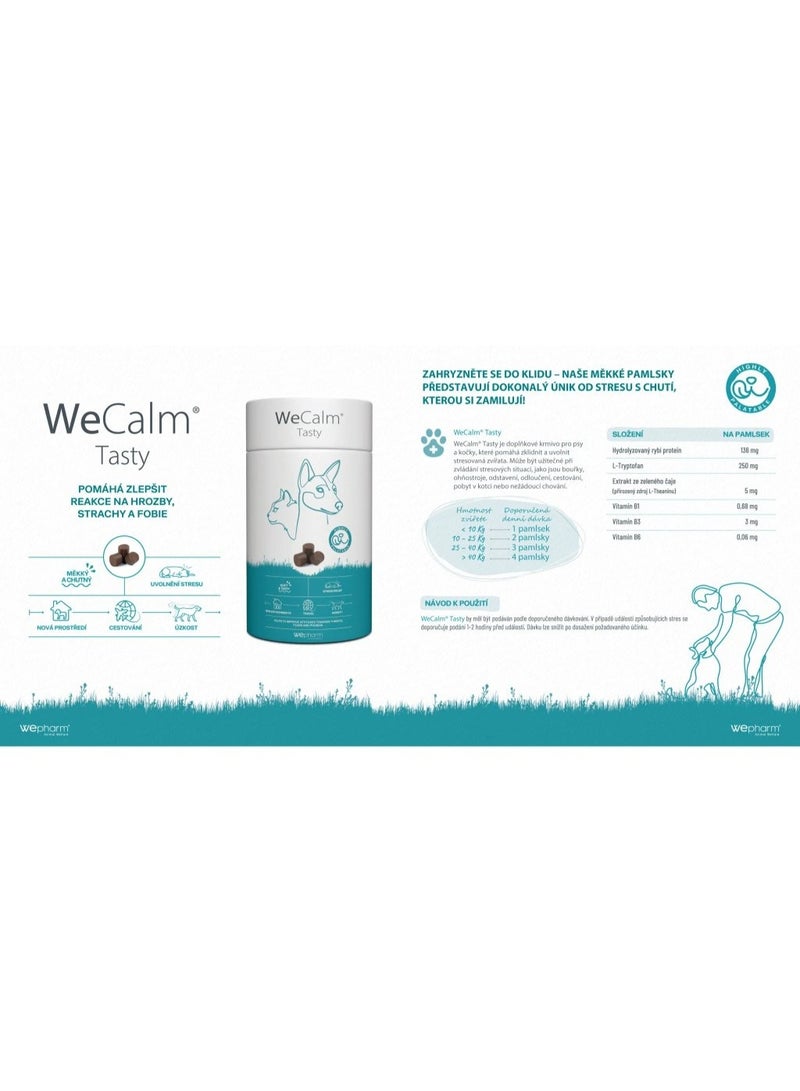 WEPHARM WeCalm Tasty, Calming Soft Chews  Stress & Anxiety Relief for Dogs & Cats ,30 Chews From Varmacy - Image 3